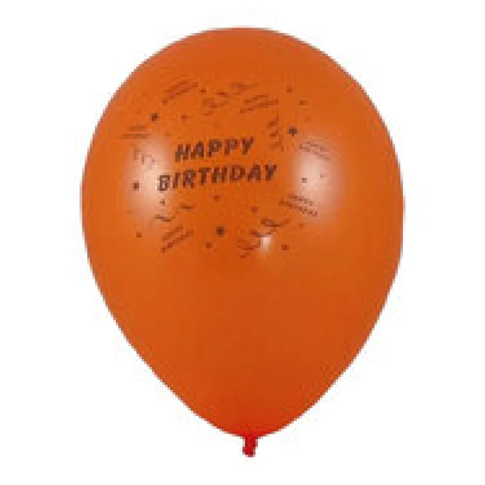 Luftballons 'Happy Birthday' O 250 mm, Größe 'M', 100 Stk.