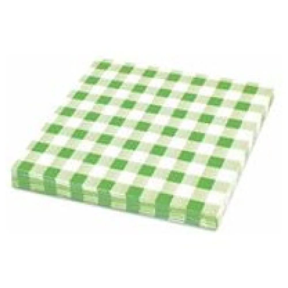 Servietten Prägeservietten 33 x 33cm, 1-lagig, KARO grün, 100 Stk. – Bild 3