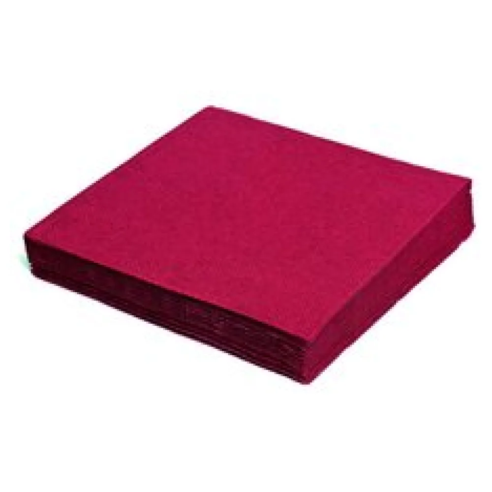 Servietten 33 x 33 cm 1/4 -Falz, 3-lagig bordeaux, 250 Stk.