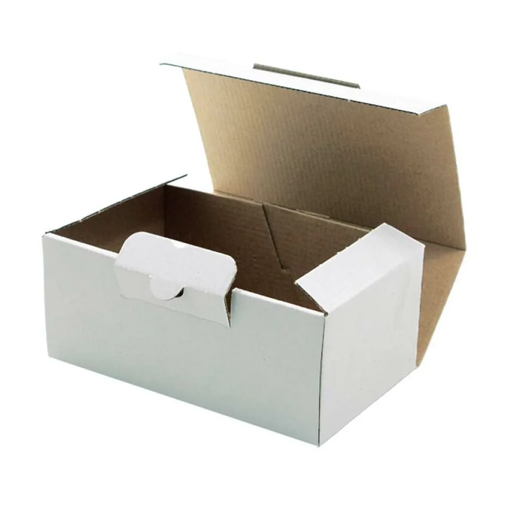 Versandkarton 174x104x74mm schnelle Aufrichtung mit Steckverschluss Warenpost International weiß – Bild 2