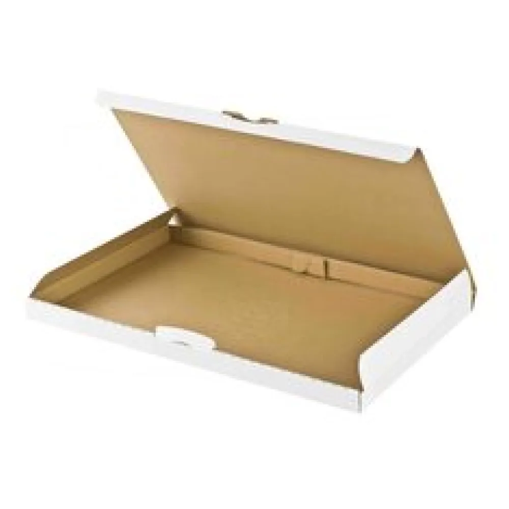 Versandkarton 255x190x20mm schnelle Aufrichtung mit Steckverschluss Großbrief Maxibrief A5 B5 weiß