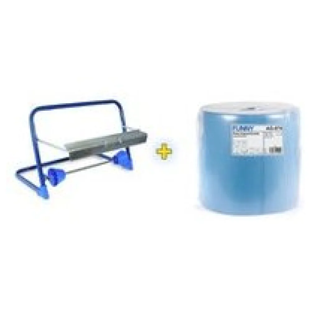 Wandhalter für Putztuchrollen inkl. 36cm breite 1000 Blatt Rolle – Bild 3