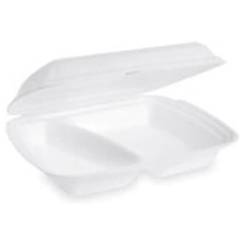 Menüboxen Klappbox 240x207x69mm geschäumt, 2-geteilt, 25 Stk. – Bild 3
