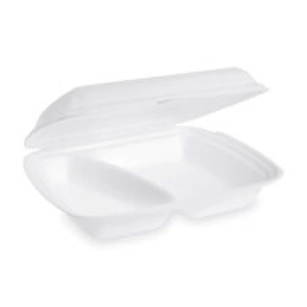 Menüboxen Klappbox 240x207x69mm geschäumt, 2-geteilt, 25 Stk.