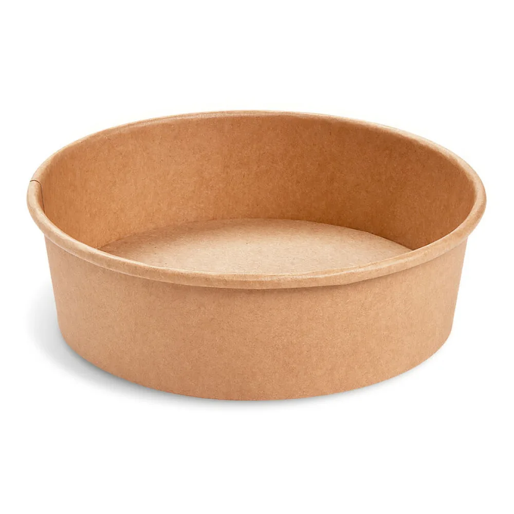 Salatschalen Feinkostschalen braun O150mm aus Pappe PE-beschichtet 500ml, 50 Stk. – Bild 2