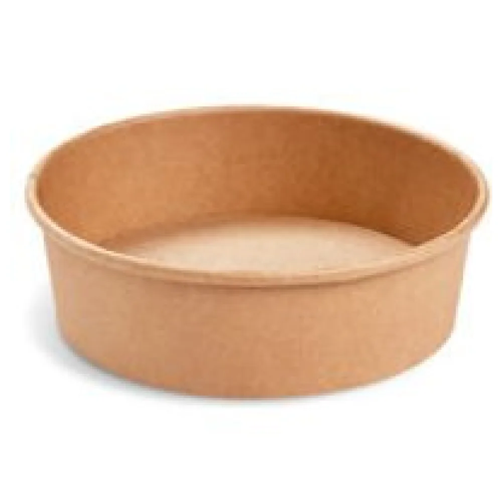 Salatschalen Feinkostschalen braun O150mm aus Pappe PE-beschichtet 500ml, 50 Stk. – Bild 3