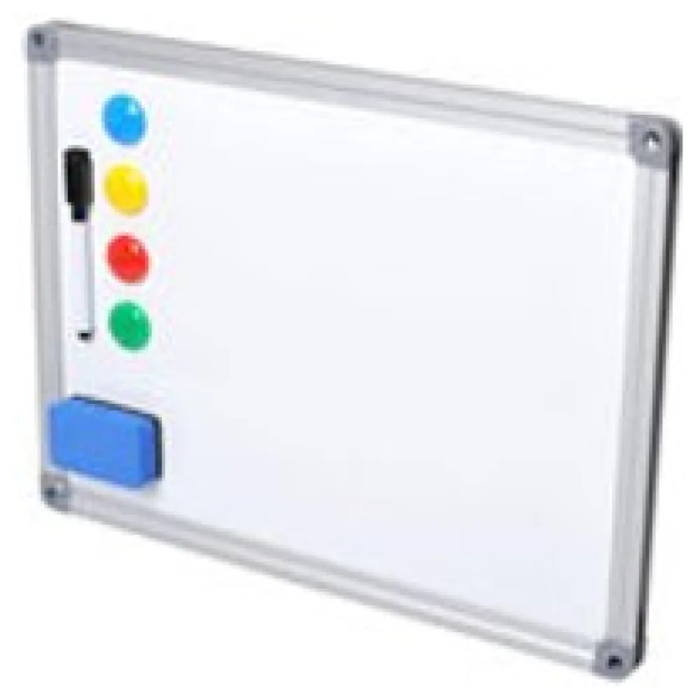 Whiteboard Magnettafel Memoboard, 40 x 30cm, inkl. 4 Magnete, weiß mit Alurahmen – Bild 3
