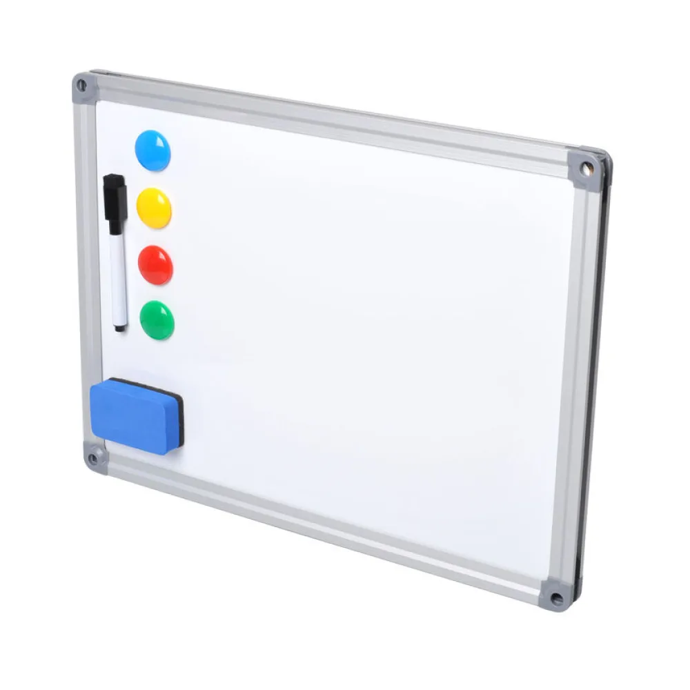 Whiteboard Magnettafel Memoboard, 40 x 30cm, inkl. 4 Magnete, weiß mit Alurahmen – Bild 2