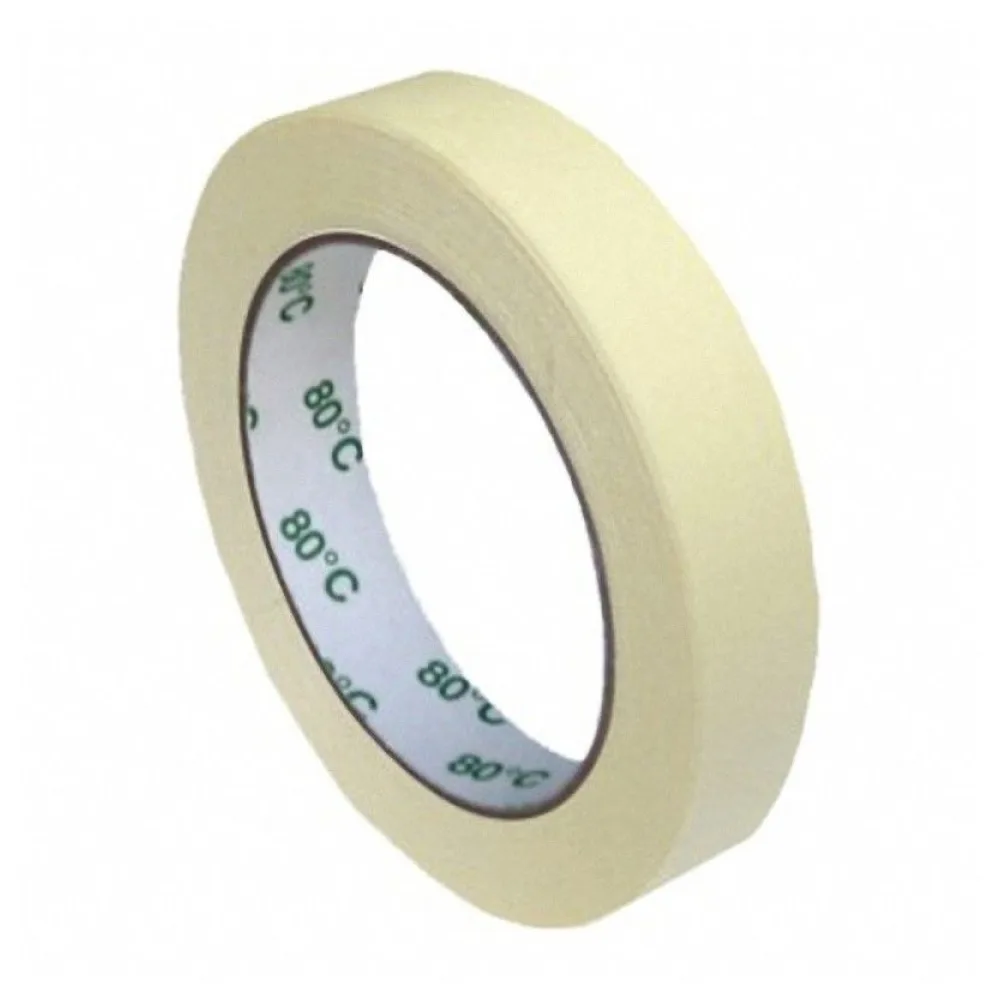 Kreppband Kreppklebeband Montageband PLUS, bis 80° C beige, 19mm x 50m – Bild 2