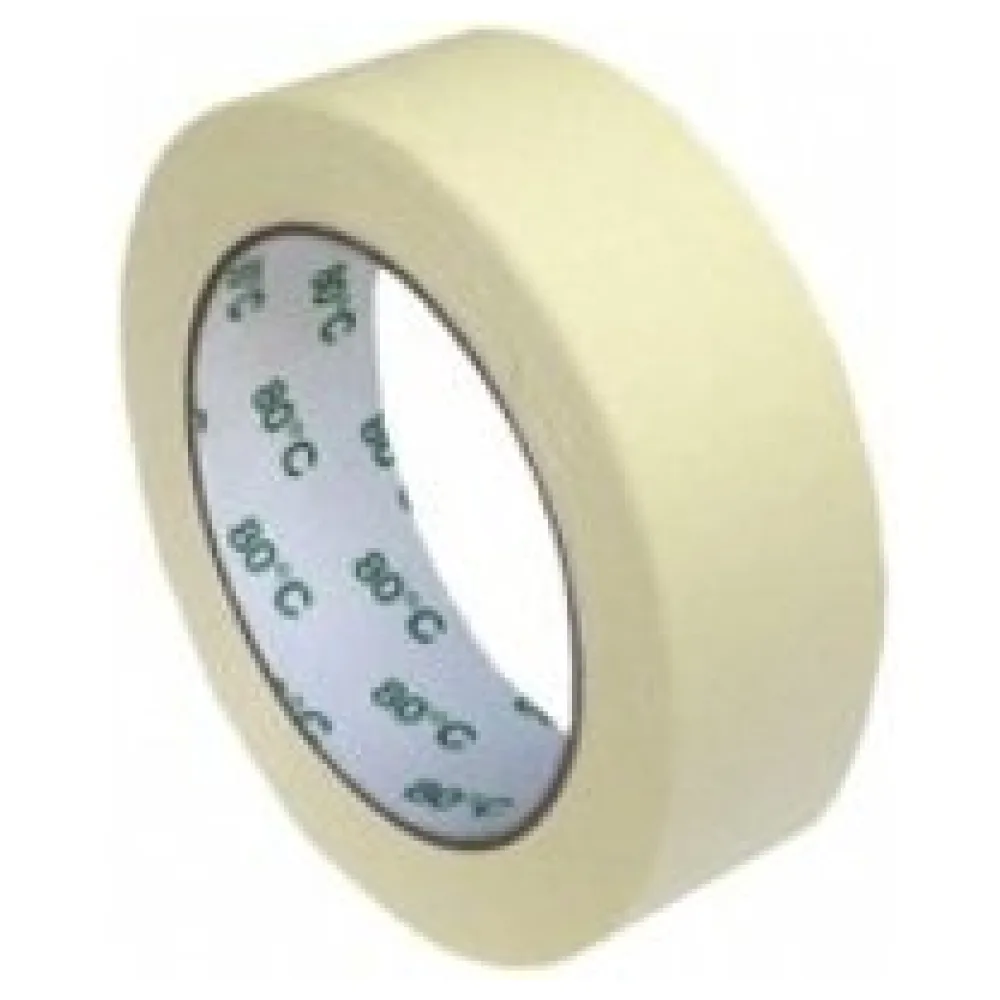 Kreppband Kreppklebeband Montageband PLUS, bis 80° C beige, 30mm x 50m – Bild 3