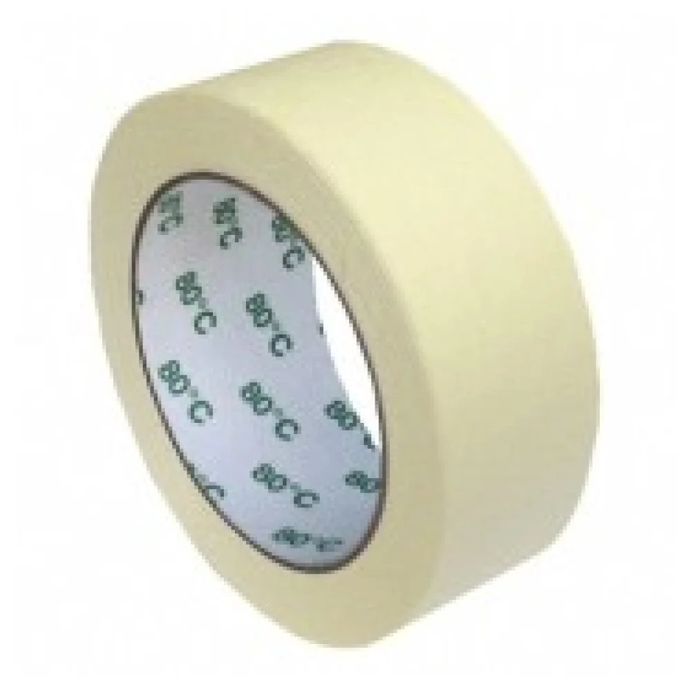 Kreppband Kreppklebeband Montageband PLUS, bis 80° C beige, 38mm x 50m