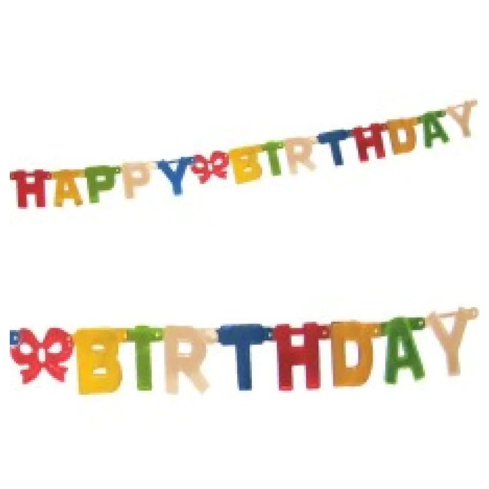 Girlande Geburtstag HAPPY BIRTHDAY bunt 1,5 m x 11 cm