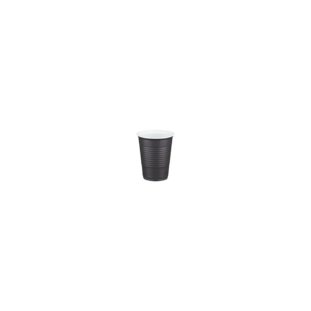 Kaffeebecher Heißgetränkebecher braun/grau-weiß 180 ml, O 70mm, PP, 15 Stk.