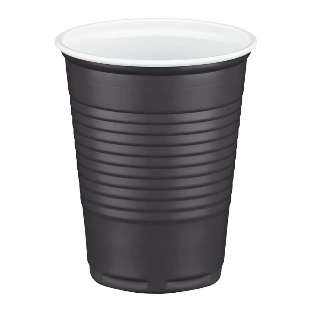 Kaffeebecher Heißgetränkebecher braun/grau-weiß 180 ml, O 70mm, PP, 15 Stk. – Bild 2