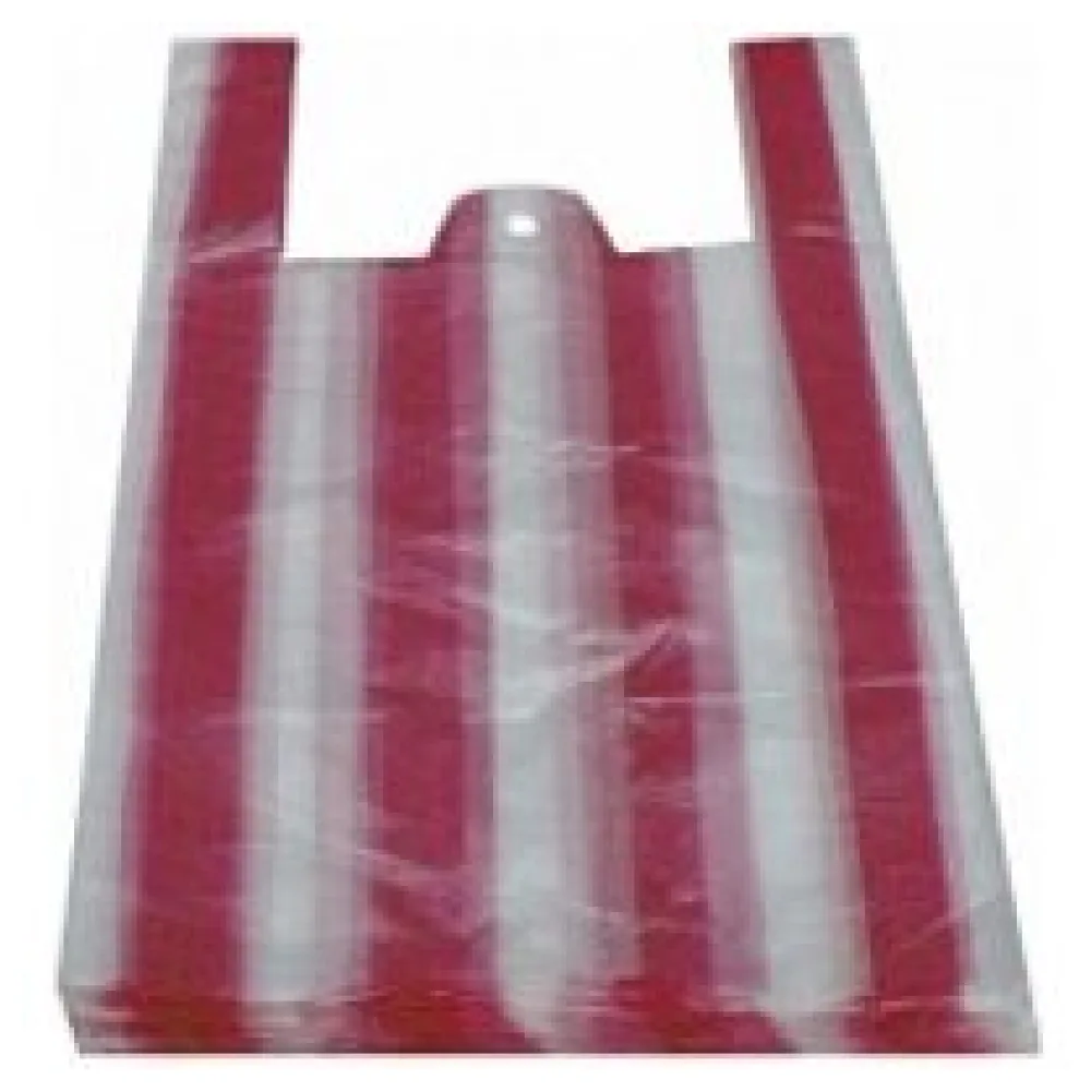 Hemdchentragetaschen HDPE gestreift 240+110x440mm, 100 Stk. – Bild 3