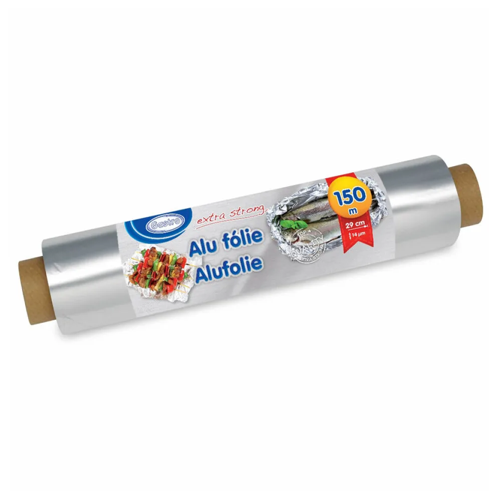 Alufolie extra stark, 29 cm x 150 m, 14 my einzeln verpackt – Bild 2