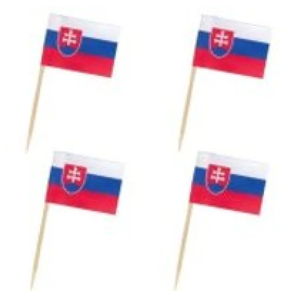 Flaggenpicker Fahnenpicker Deko-Picker Land 'Slowakei', 50 Stk. – Bild 3