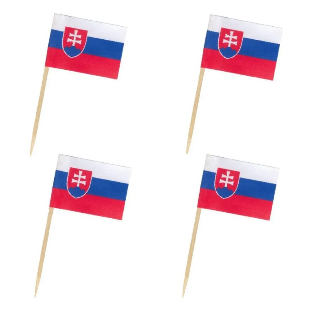 Flaggenpicker Fahnenpicker Deko-Picker Land 'Slowakei', 50 Stk. – Bild 2