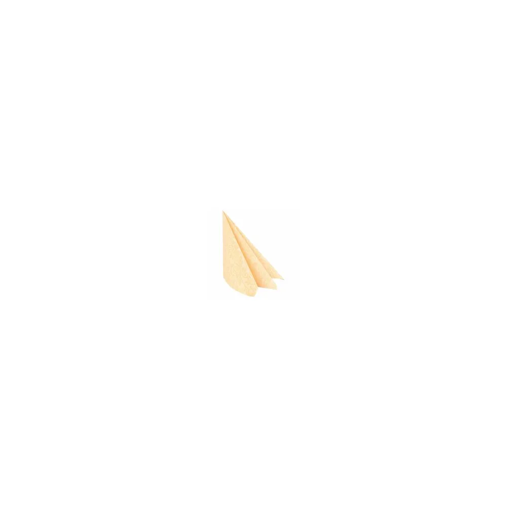 Servietten Airlaid 40x40cm, 1/4 -Falz, mit Rosenmuster, champagner, 50 Stk.