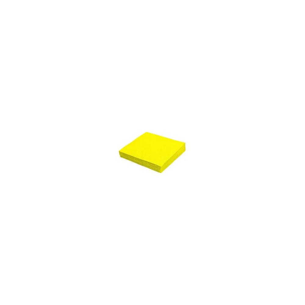 Servietten 24 x 24 cm 1/4 -Falz, 2-lagig gelb, 250 Stk.