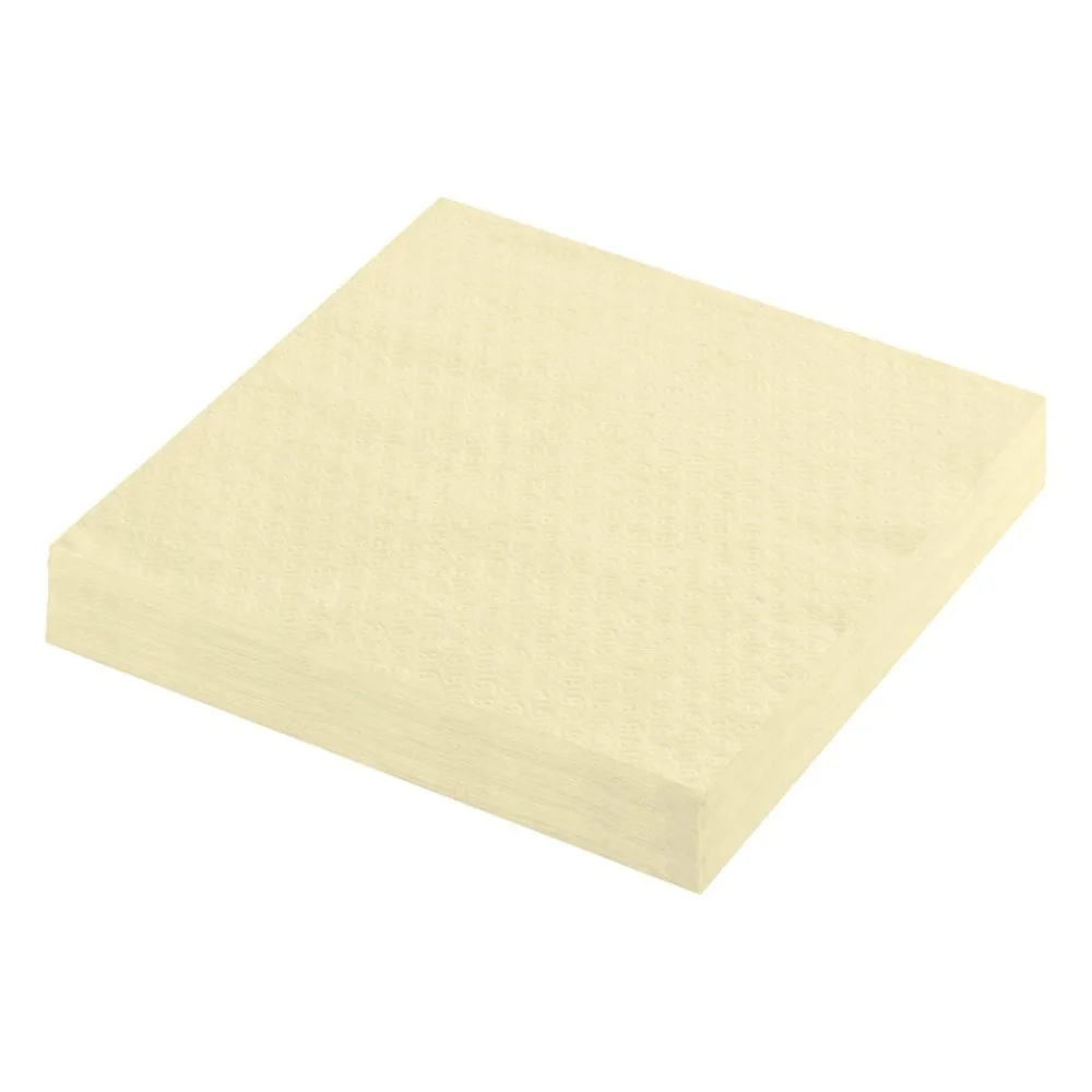 Servietten Prägeservietten 1-lagig, 33 x 33 cm, champagner, 100 Stk. – Bild 2