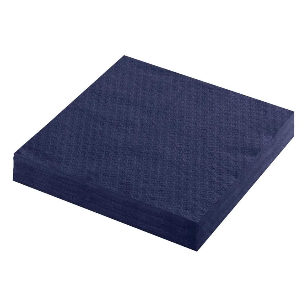 Servietten Prägeservietten 1-lagig, 33 x 33 cm, dunkelblau, 100 Stk. – Bild 2