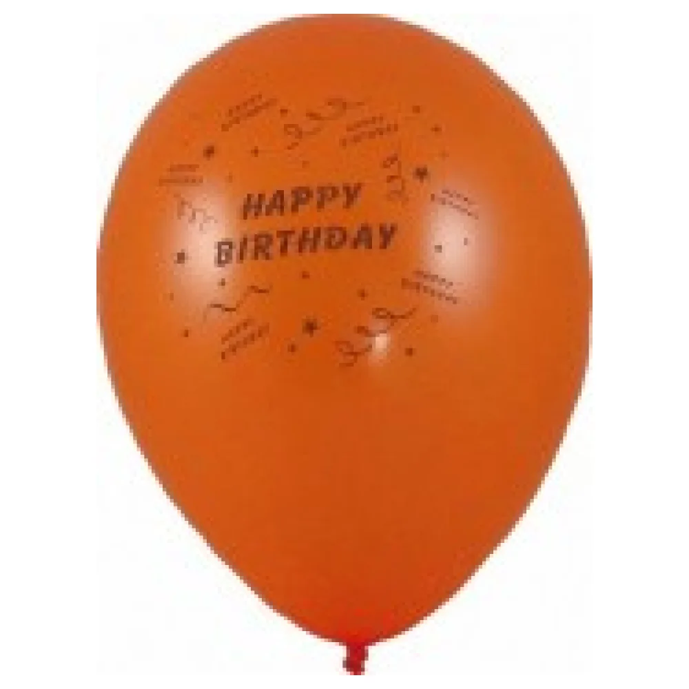 Luftballons 'Happy Birthday' O 250 mm, Größe 'M', 10 Stk.