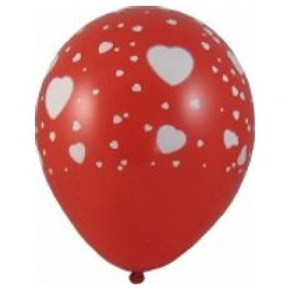 Luftballons 'Weiße Herzen' O 300 mm, Größe 'L', 5 Stk. – Bild 3