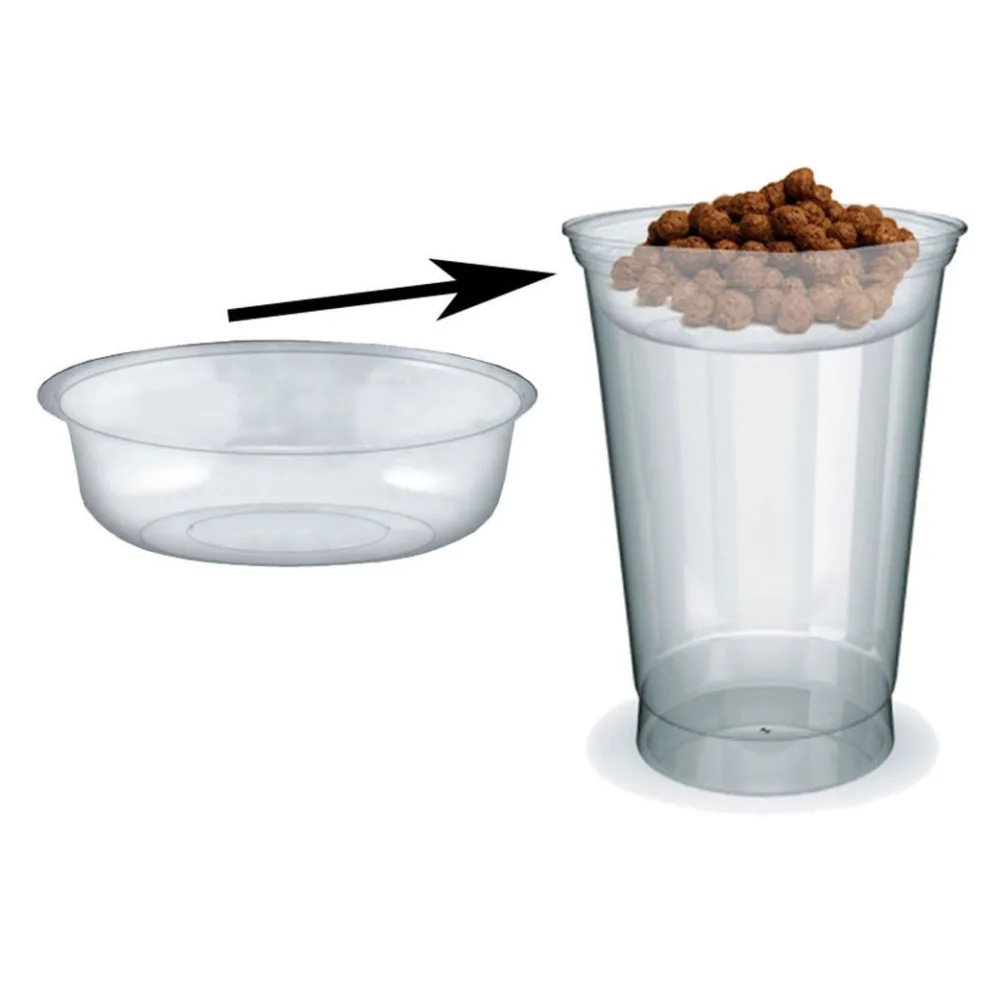 Einsatz für PET-Trinkbecher Smoothiebecher Dessertbecher mit O 95 mm, 100 Stk. – Bild 2