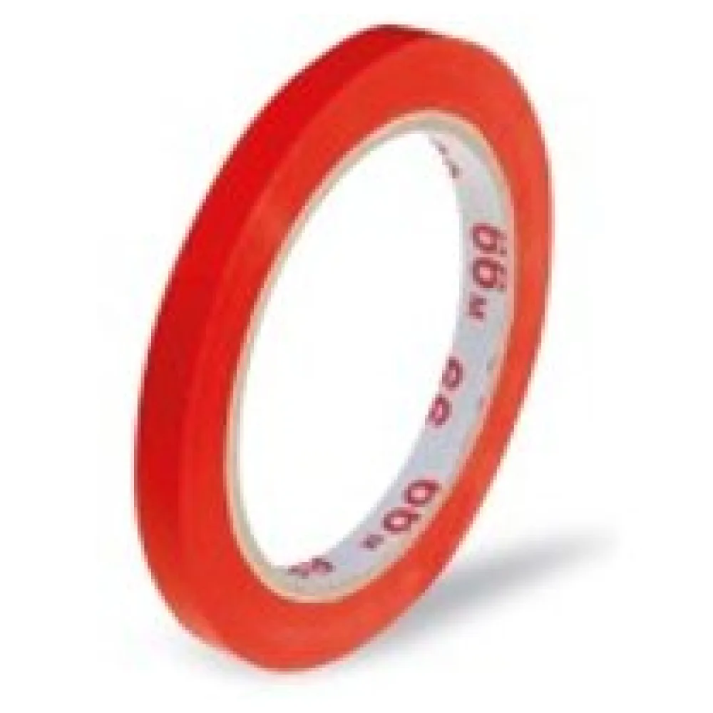 Klebeband Markierungsband Beutelverschluss PVC, 9mm x 66m, rot – Bild 3