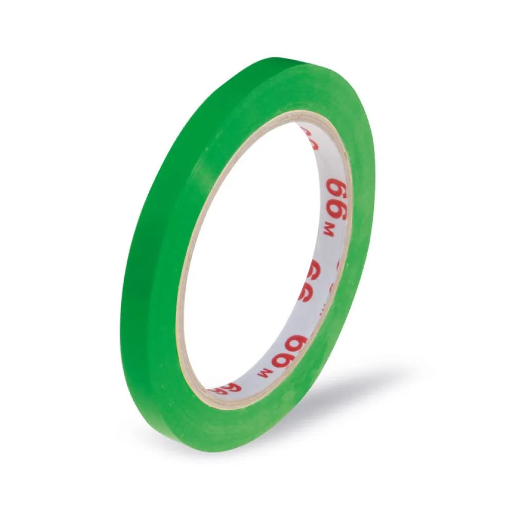 Klebeband Markierungsband Beutelverschluss PVC, 9mm x 66m, grün – Bild 2
