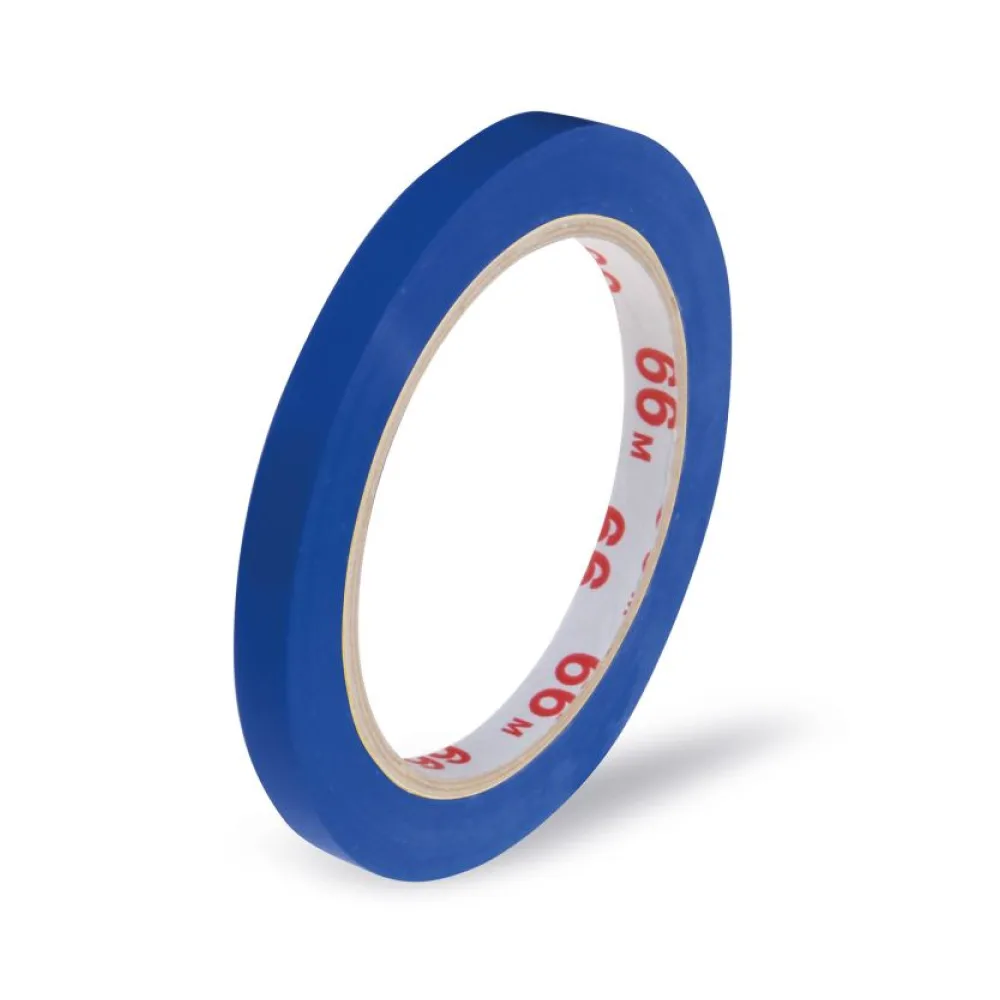 Klebeband Markierungsband Beutelverschluss PVC, 9mm x 66m, blau – Bild 2