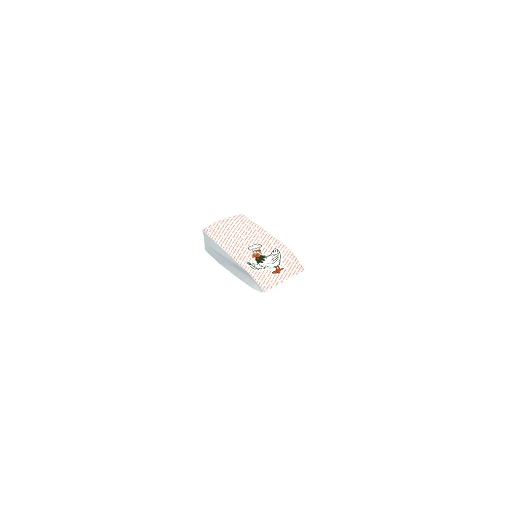 Hähnchenbeutel Warmhaltebeutel für halbes Huhn 10,5+5,5x24 cm, 2-lagig, 100 Stk.