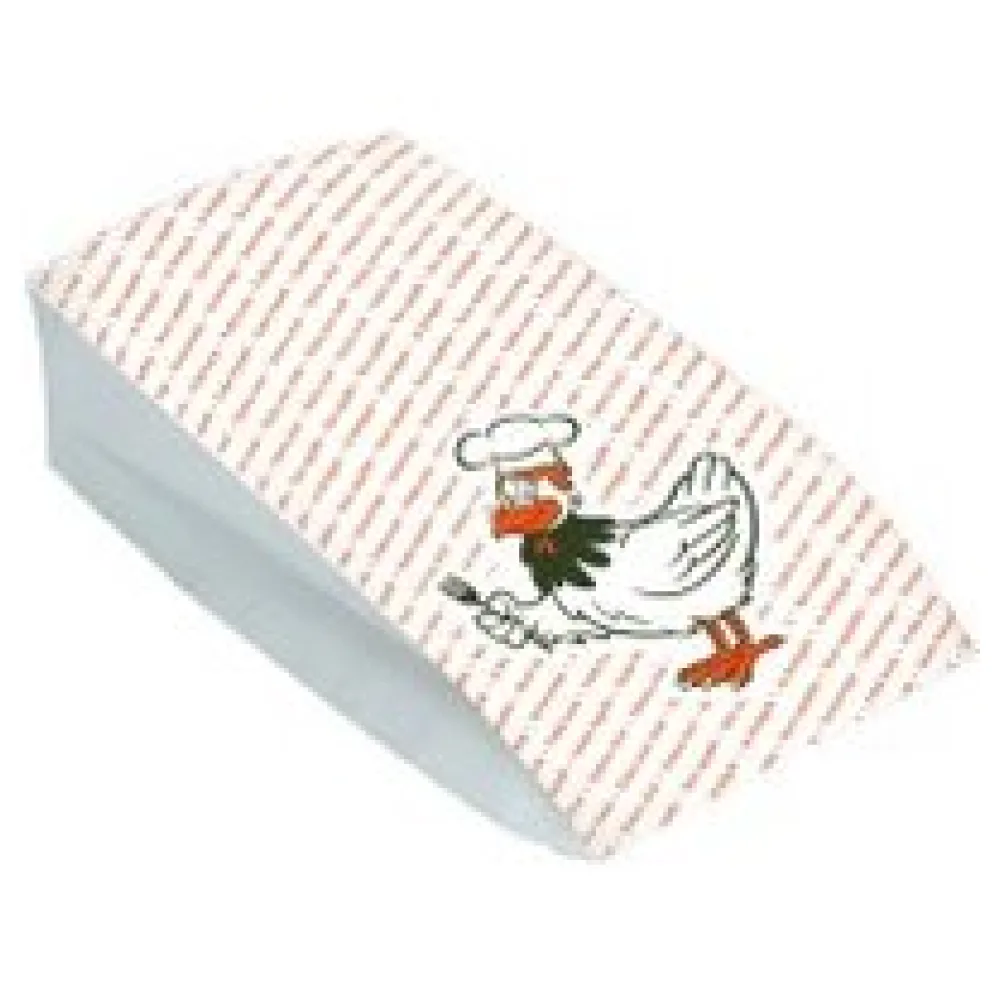 Hähnchenbeutel Warmhaltebeutel für ganzes Huhn 13+8x28 cm, 2-lagig, 100 Stk. – Bild 3