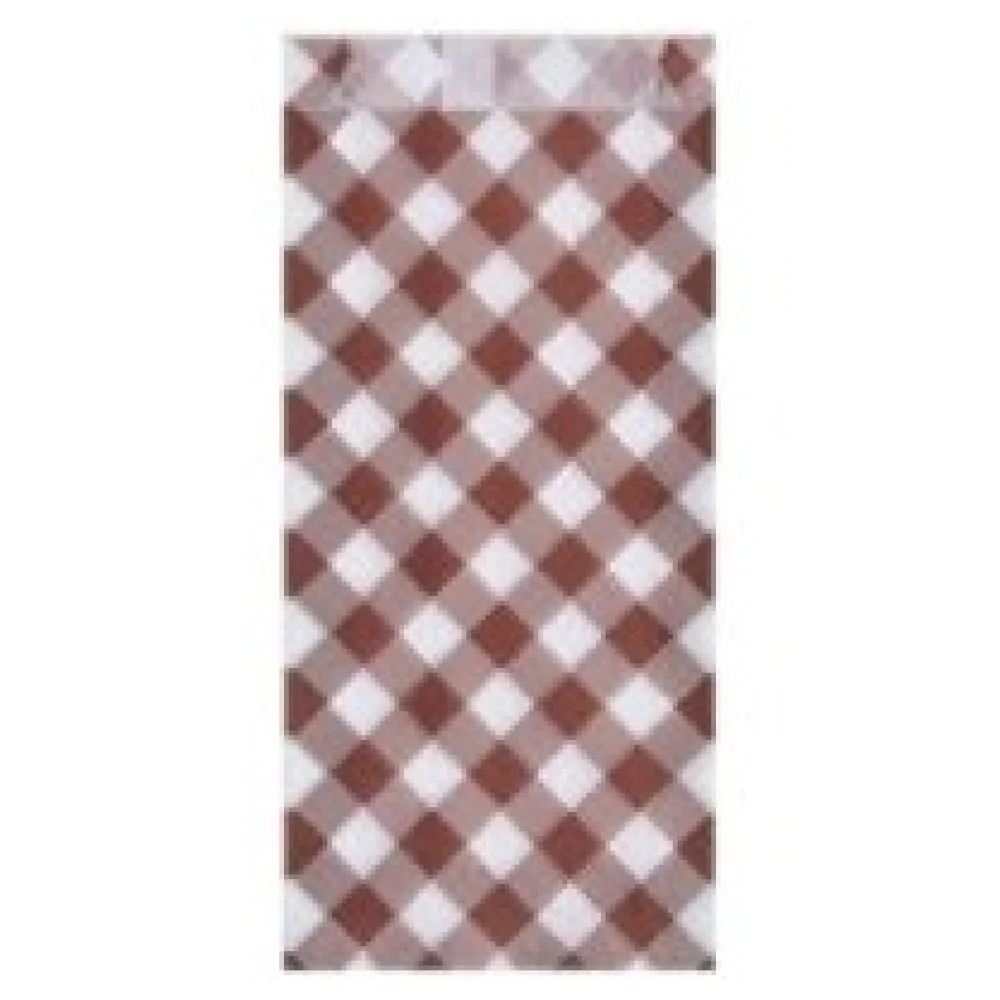 Hot dog Beutel KARO 9+2,5 x 20 cm mit Seitenfalten, 300 Stk. – Bild 3