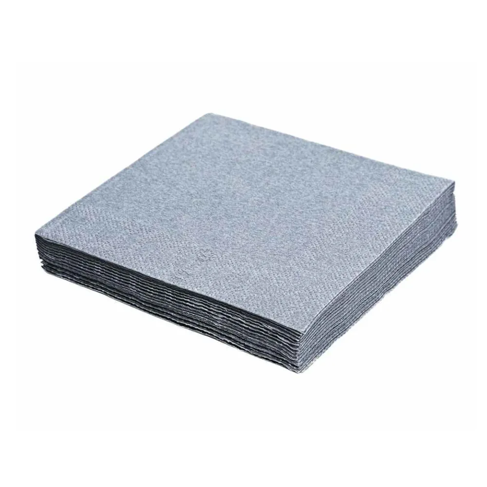 Servietten 33 x 33 cm 1/4 -Falz, 3-lagig silber, 20 Stk. – Bild 2