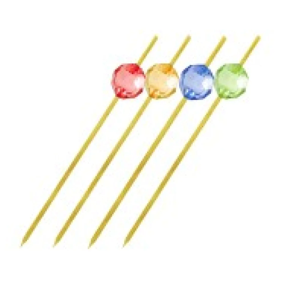 Fingerfood-Spieße aus Bambus PERLE 120 mm, stabil und splitterfrei, 100 Stk.