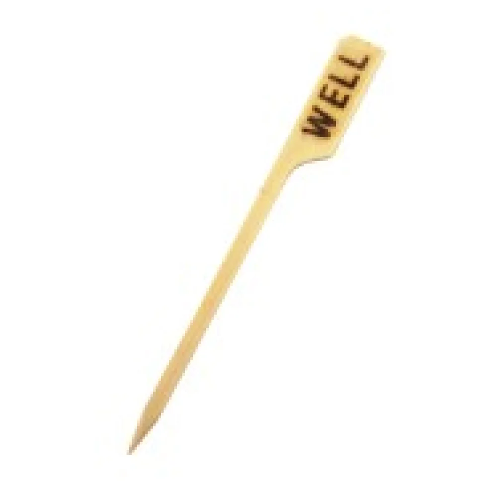 Foodmarker Steakmarker aus Bambus WELL 90 mm, 250 Stk.