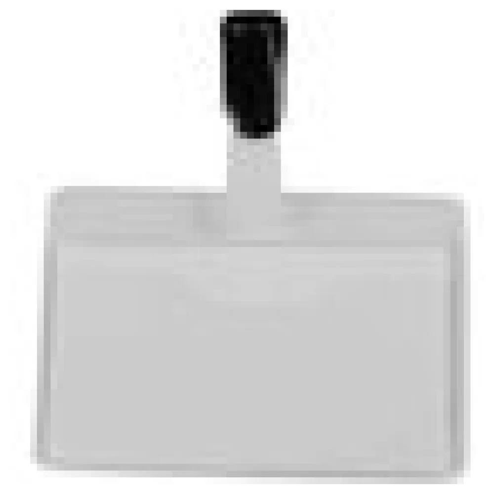 Namensschild PVC mit Clip Befestigung, 60x90/42x88mm, transparent, 25 Stk. – Bild 4