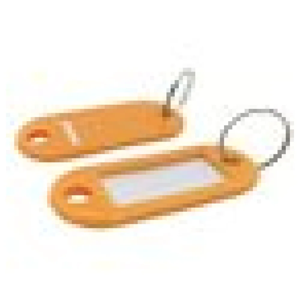 Schlüsselanhänger mit Schlüsselring und Einleger ORANGE – Bild 4