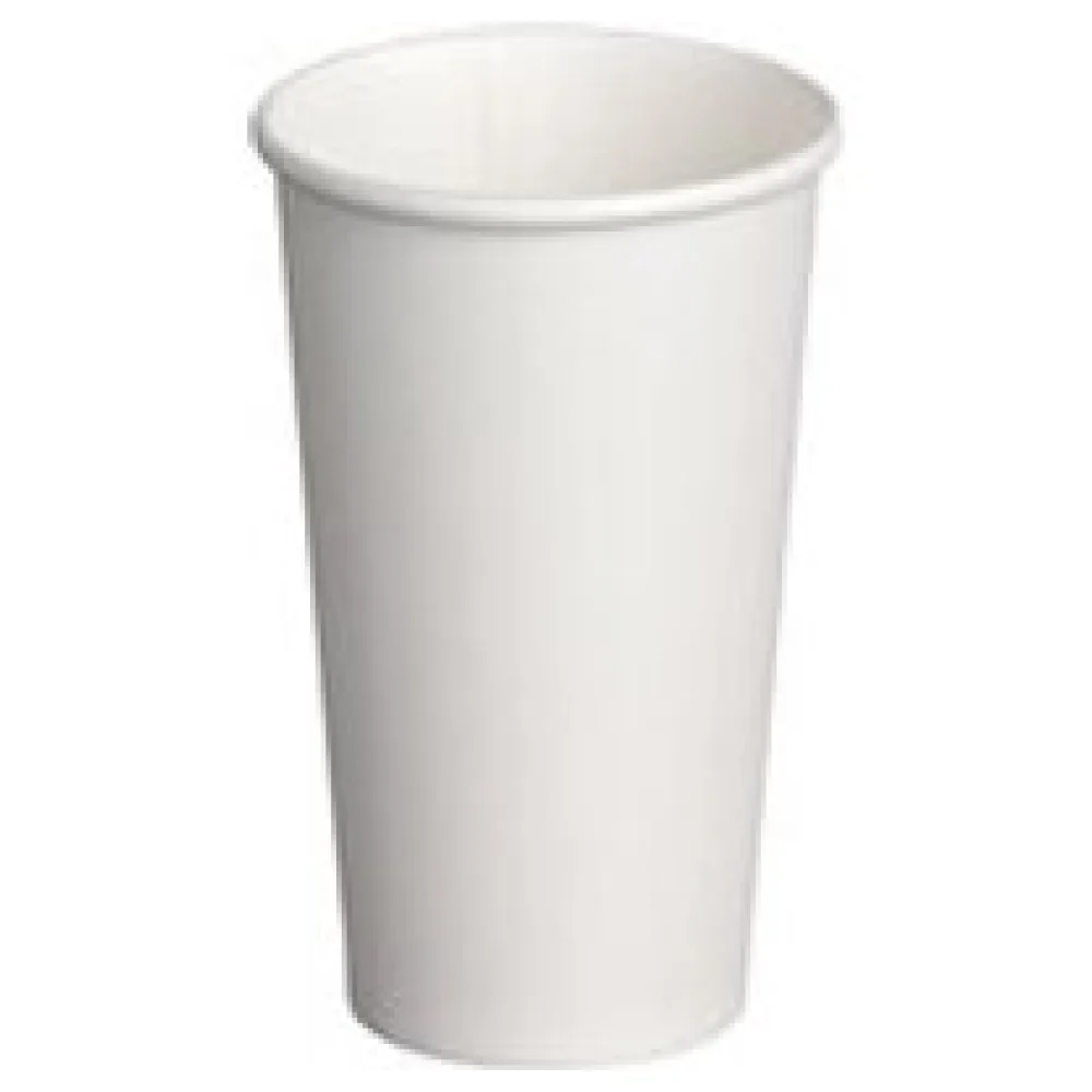 Heiß- und Kaltgetränkebecher Pappbecher weiß 500ml 600ml XXL 20oz, 50 Stk. – Bild 3