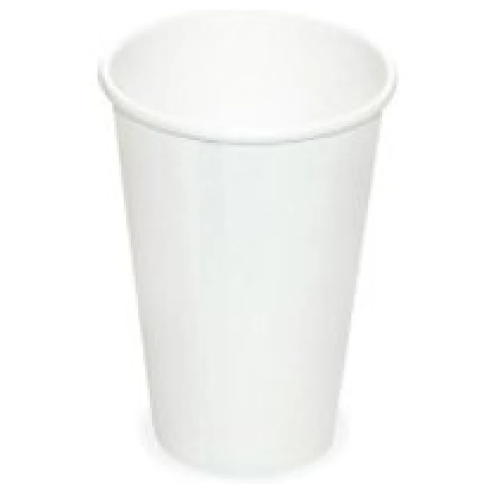Heiß- und Kaltgetränkebecher Pappbecher weiß 250ml 330ml, O 80mm, 50 Stk. – Bild 3