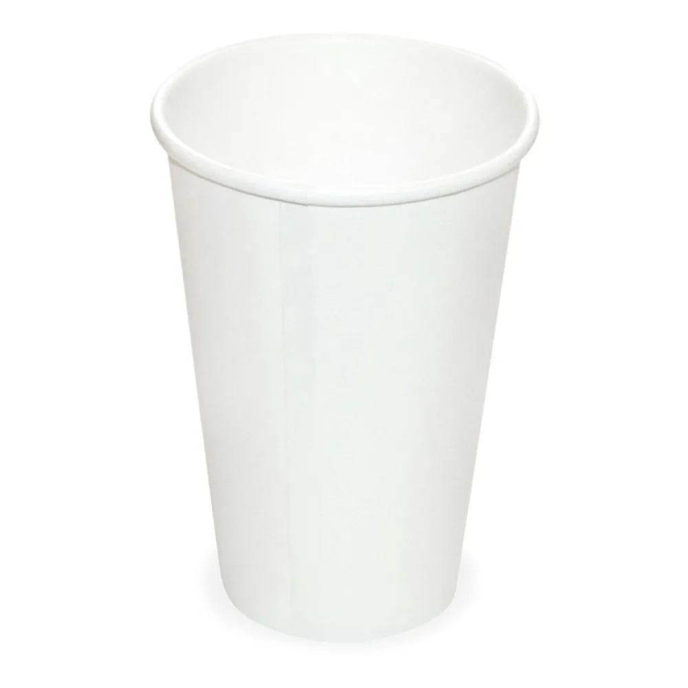 Heiß- und Kaltgetränkebecher Pappbecher weiß 250ml 330ml, O 80mm, 50 Stk. – Bild 2