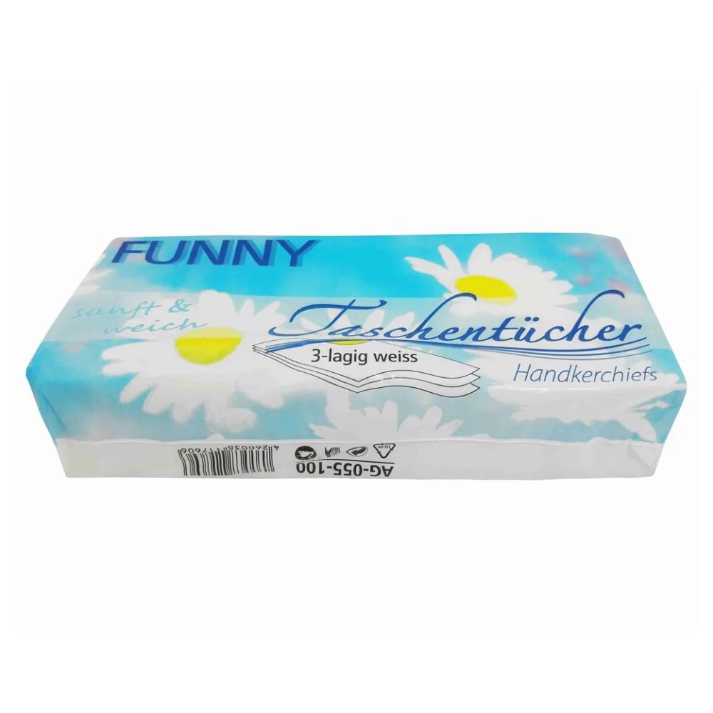 Funny Taschentücher sanft und weich, 3-lagig weiß, 100 Stk. – Bild 2
