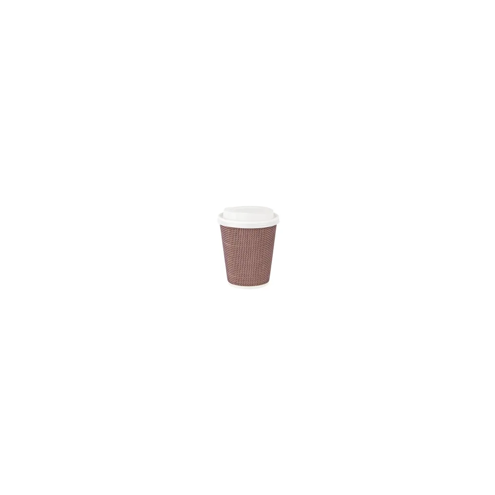 Premium Doppelwand Kaffeebecher CoffeeToGo mit Trinkdeckel 200/280ml, 100 Stk.