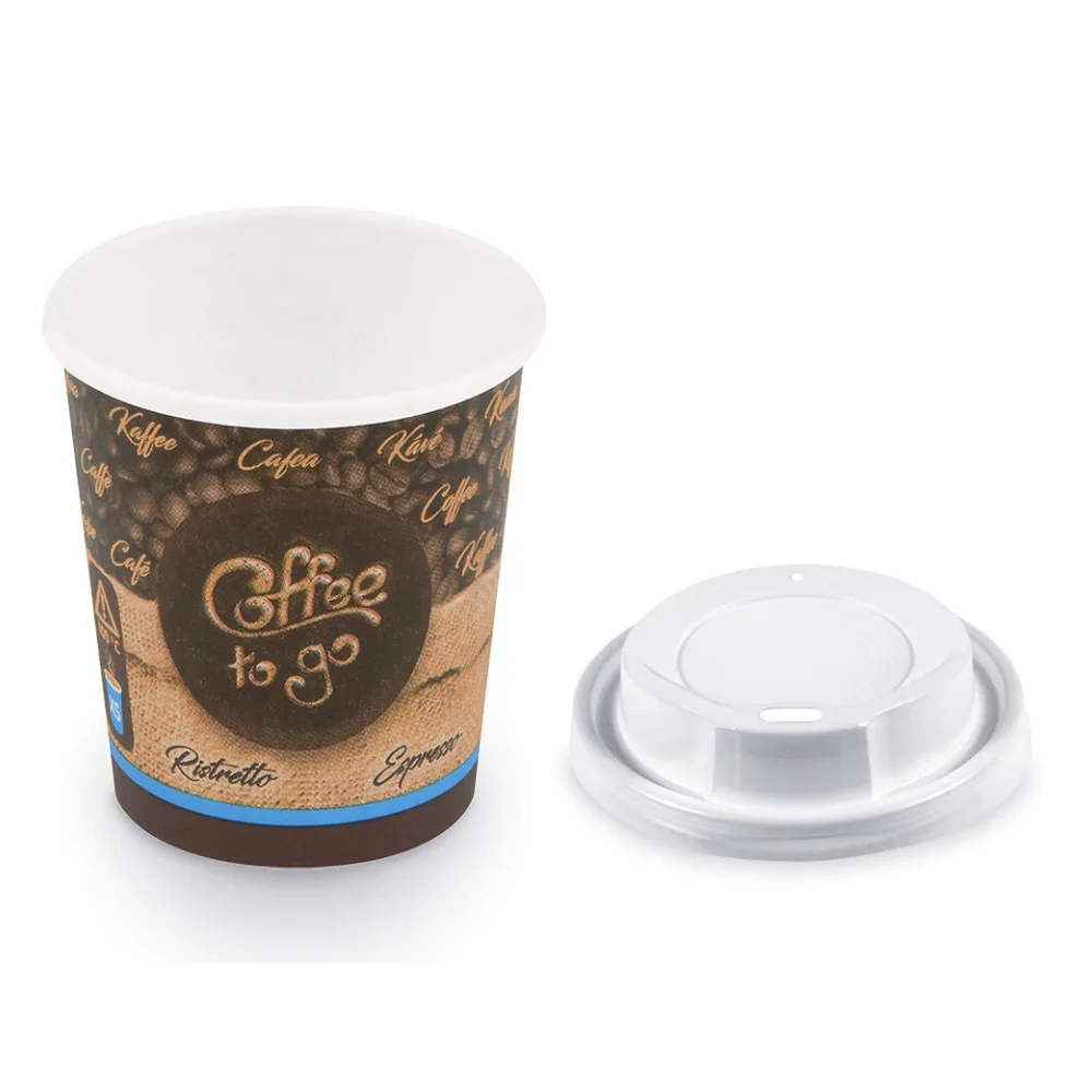 Coffee To Go Becher Espresso Ristretto mit Trinkdeckel 80 ml 110 ml, 50 Stk. – Bild 2