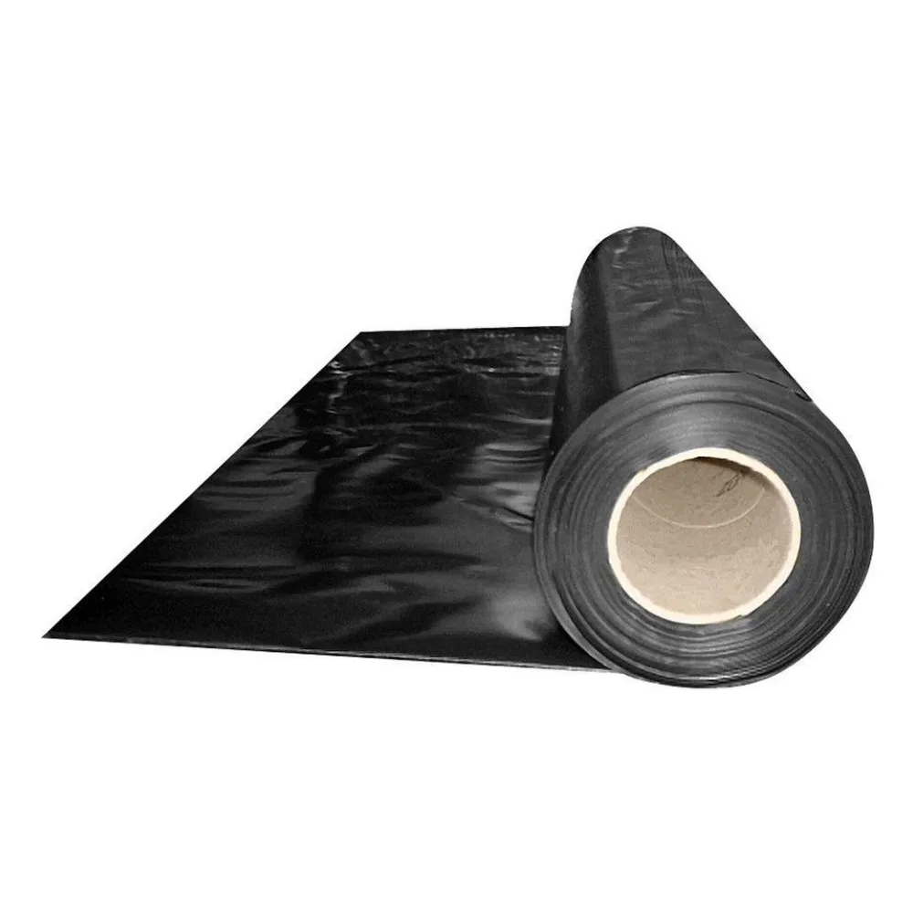 Abdeckfolie Baufolie, schwarz opak 4000mm, x 50m, 150my LDPE – Bild 2