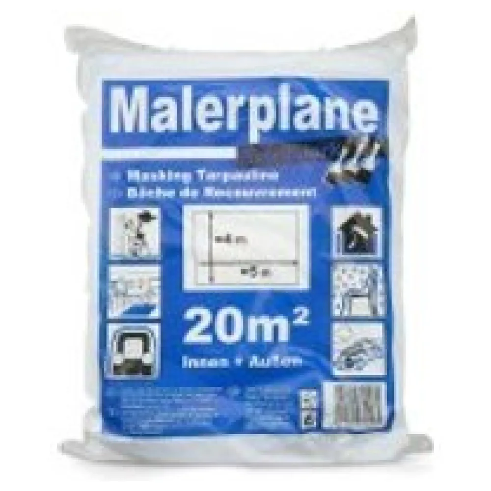 Abdeckplane Malerplane Schutz für Innen- und Aussenbereich extra stark 4 x 5 m – Bild 3