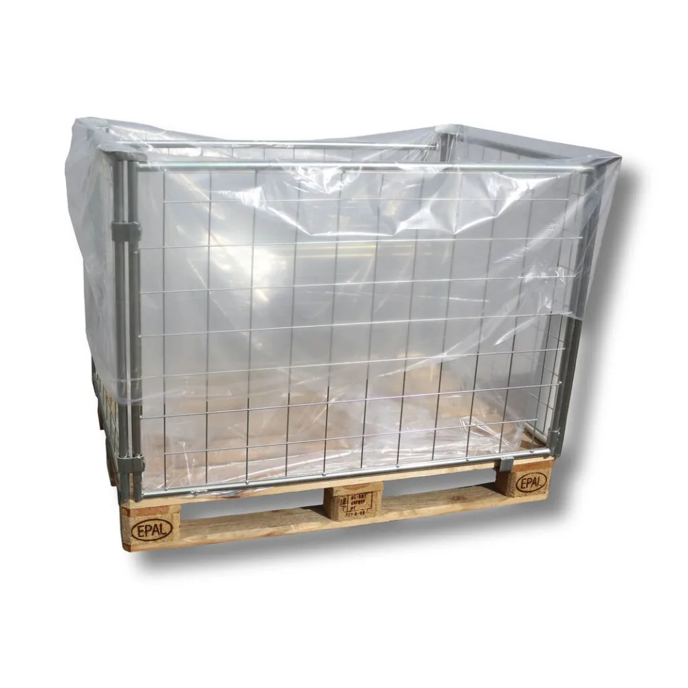 Seitenfaltensack 1250+850x1850 mm, LDPE hoch transparent, 40my – Bild 2