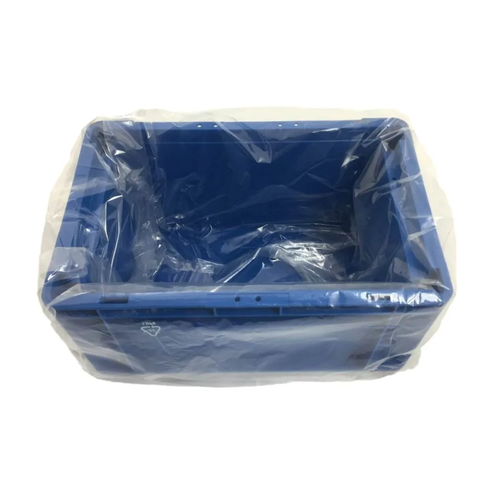 Seitenfaltensack 415x315x650mm für Kleinladungsträger KLT Eurokiste transparent – Bild 2